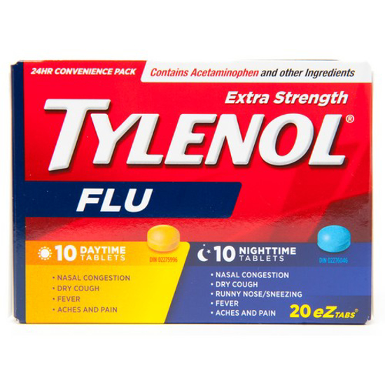 Picture of TYLENOL FLU XTRA DAY/NIGHT TAB 20S