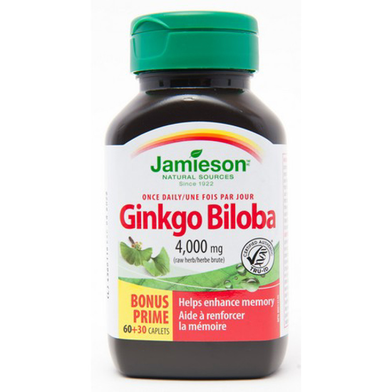 Picture of JAMIESON GINKGO BILBA 2000MG 60+30S