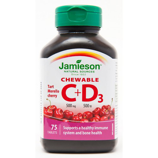 Picture of JAMIESON VIT C VIT D CHERY 100IU 75