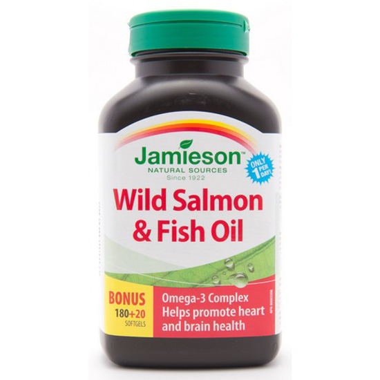 Picture of JAMIESON SALMON OIL BNS 180+20S