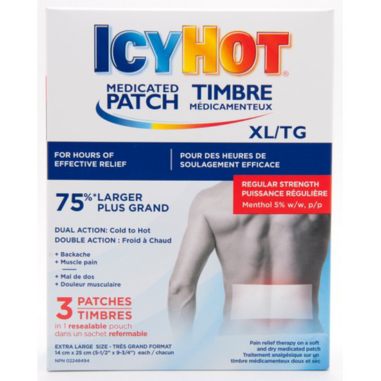 Picture of ICY HOT PATCH - XL BACK 3S