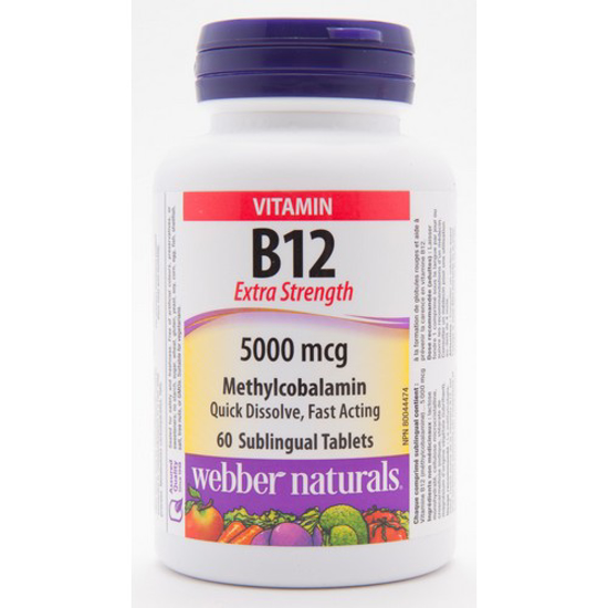 Picture of WEBBER NATURALS VITAMIN B12 5000MCG