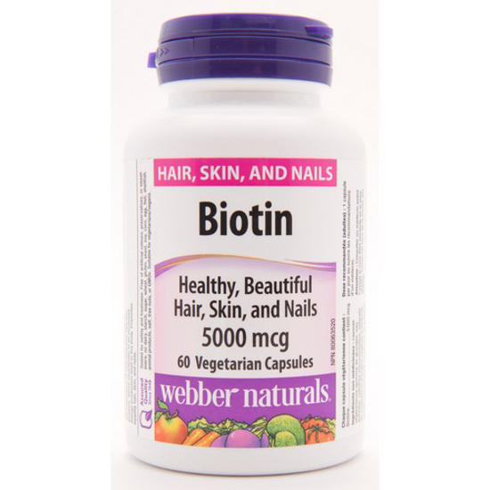 Picture of WEBBER NATURALS BIOTIN 5000MCG CAPS