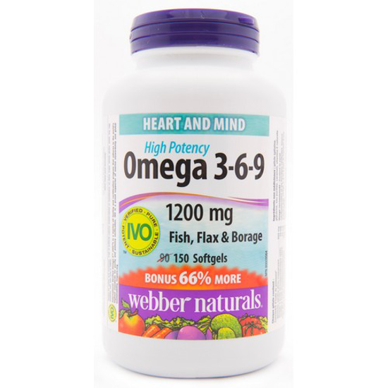 Picture of WN OMGA 369 FISH BRGE 1200MG 90+60S