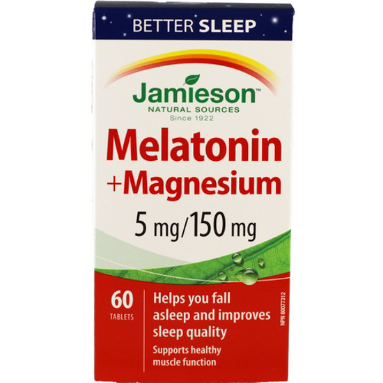 Picture of JAMIESON MELATONIN W MAGNESIUM  5MG