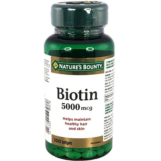 Picture of NATURES BOUNTY BIOTIN 5000MCG 100S