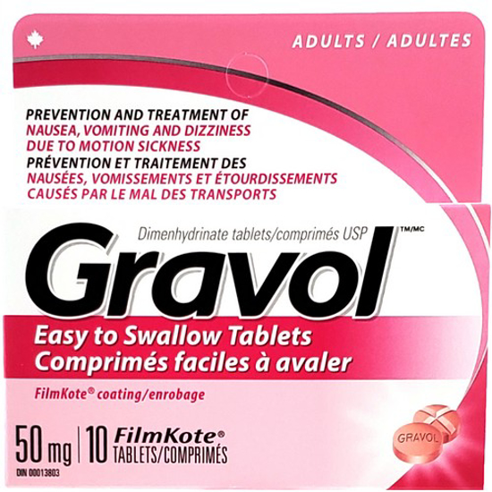 Picture of GRAVOL CHEW TAB 50MG 10S