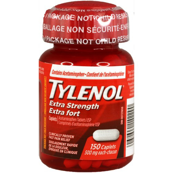 Picture of TYLENOL XTRA EZ OPN CPLT 500MG 150S