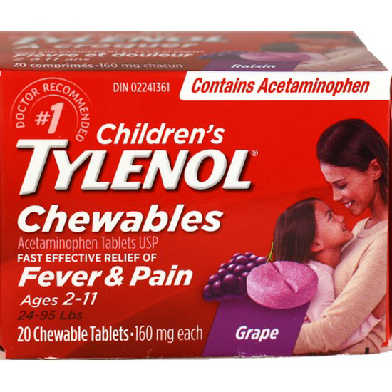 Picture of TYLENOL JR CHEWABLES GRAPE