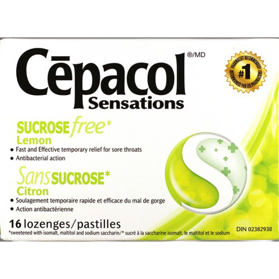 Picture of CEPACOL SENS LOZ - LEMON 16S