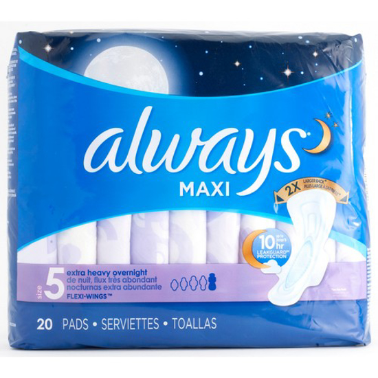 Picture of ALWAYS MAXI PADS OVERNIGHT