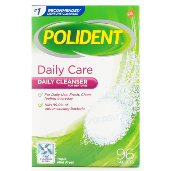 Picture of POLIDENT DAILY CARE -  MINT TAB 96S