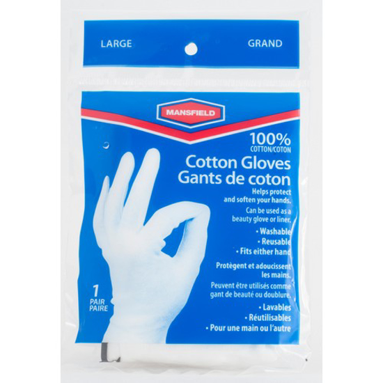 Picture of MANFIELDGLOVES COTTON WHT