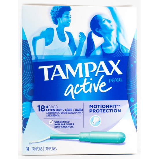 Picture of TAMPAX PEARL TAMPONS - LITES 18S