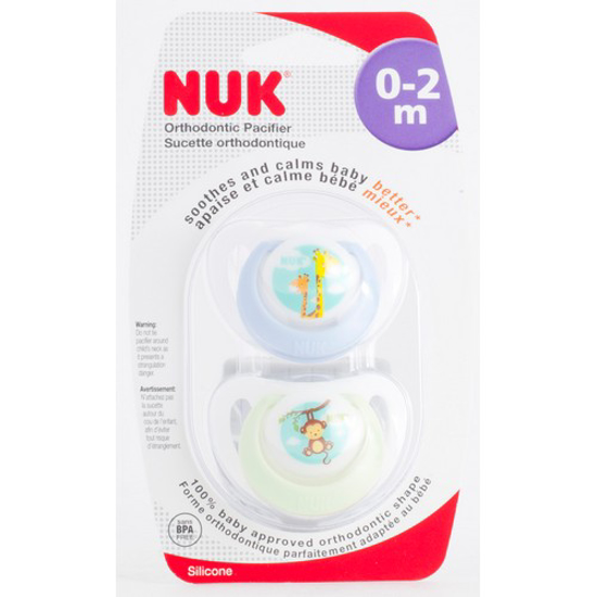 Picture of NUK PACIFIERS ORTHO NEWBORN PK2