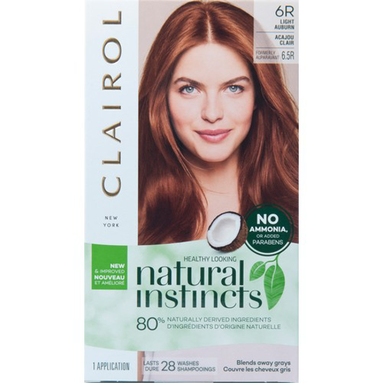 Picture of *CLAIROL NATURAL INSTINCTS HAIR COLOUR - 6R LIGHT AUBURN - SPICED TEA