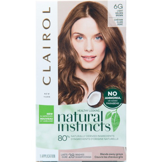 Picture of *CLAIROL NATURAL INSTINCTS HAIR COLOUR - 6G LIGHT GOLDEN BROWN - TOASTED AL