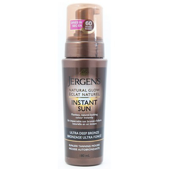 Picture of *JERGENS NTRL GLOW INSTANT SUN SUNLESS TANNING MOUSSE - ULTRA DP BRNZ 180ML