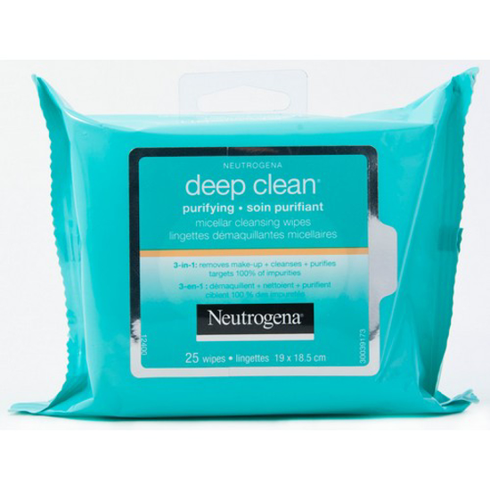 Picture of NEUTROGENA DEEP CLEAN PURIFYING MICELLAR WIPES 25S