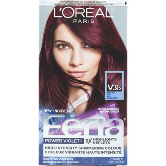 Picture of *LOREAL FERIA HAIR COLOUR - POWER BLACK VIOLET