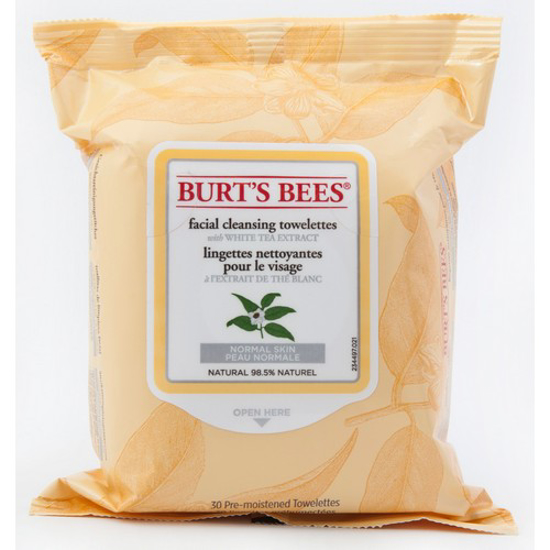 Picture of BURT'S BEES FACE WIPES WHITE TEA 30