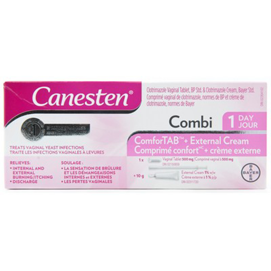 Picture of CANESTEN COMBIPACK TREATMENT 500MG 1DAY