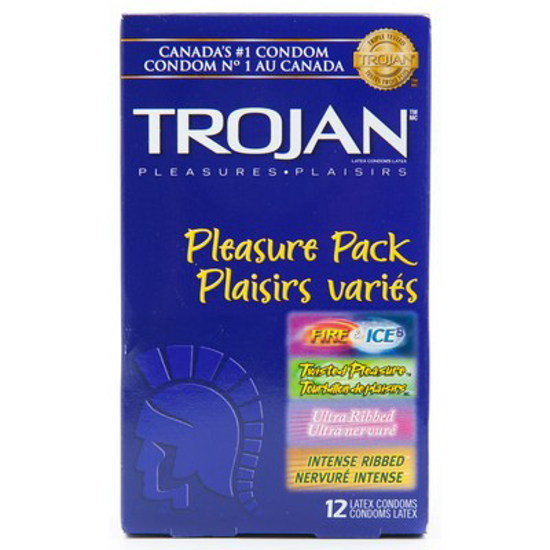 Picture of TROJAN PLEASURE PACK CONDOM 12