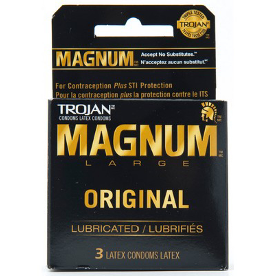 Picture of TROJAN LUBRICATED MAGNUM CONDOM 3