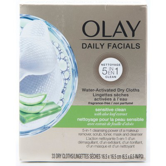 Picture of OLAY DAILY FACIAL CLOTHS SENSITIVE REFILL 33