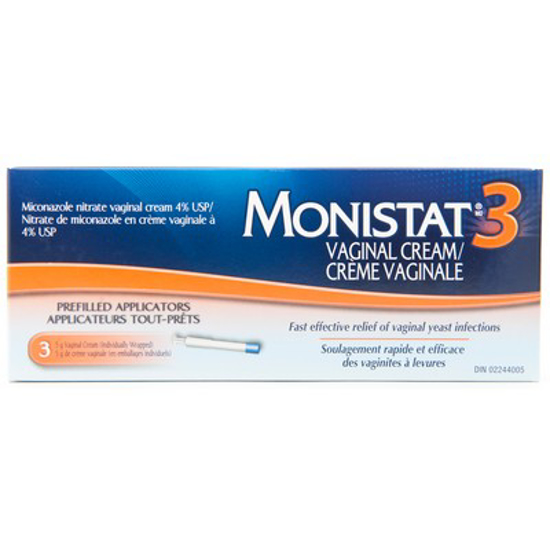 Picture of MONISTAT 3 VAGINAL CR 3X5G