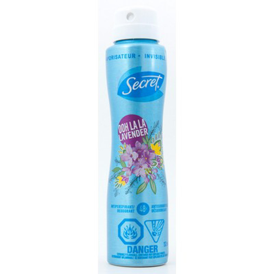 Picture of SECRET FRESH COLLECTION INVISIBLE SPRAY - OOH-LA-LA LAVENDER 132ML