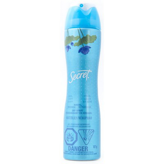 Picture of *SECRET FRESH COLLECTION INVISIBLE SPRAY - COOL WATERLILLY 132ML