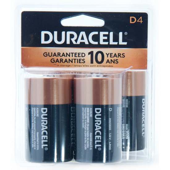 Picture of DURACELL BATTERY ALKALINE D #MN1300R4Z