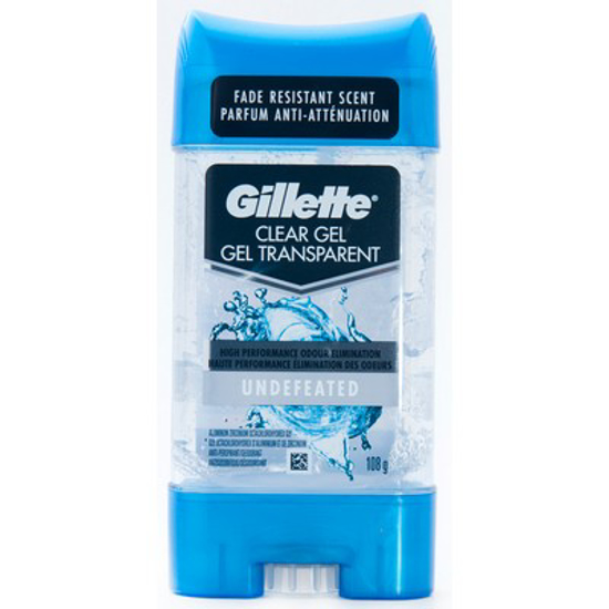 Picture of GILLETTE CLEAR GEL DEOD UNDEFEATED 108G