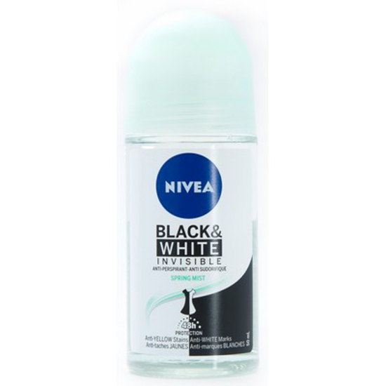 Picture of NIVEA BLACK and WHITE INVISIBLE ANTI-PERSPIRANT DEODORANT 50ML