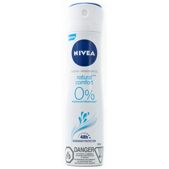 Picture of *NIVEA NATURAL COMFORT 0% ALUMINUM DRY SPRAY 150ML