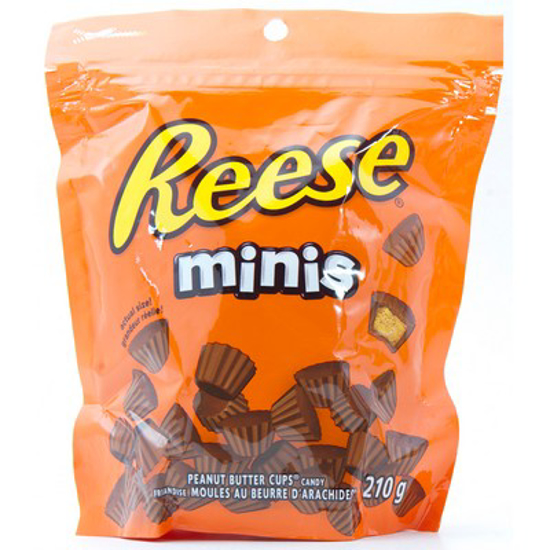 Picture of BITES HERSHEY BAG MINI REESE PEANUT BUTTER 210G