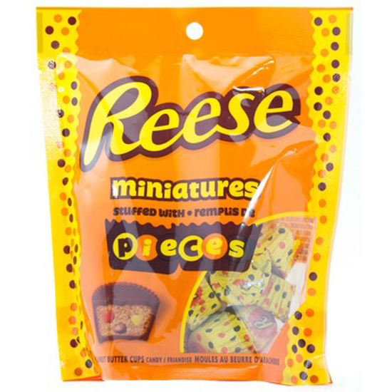 Picture of REESES MINIATURES STUFFED WITH PIECES - POUCH 180GR