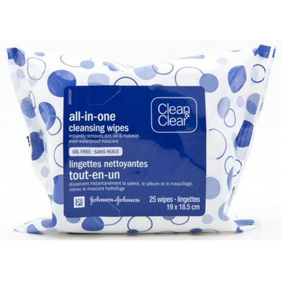 Picture of CLEANandCLEAR FACIAL CLEANSING WIPES 25