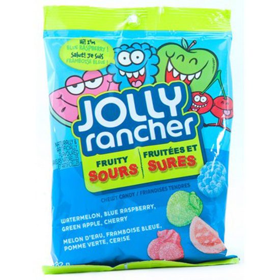 Picture of *JOLLY RANCHER FRUITY SOUR PEG PACK 182GR