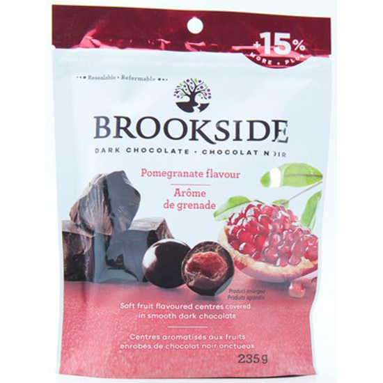 Picture of BROOKSIDE DARK CHOCOLATE POMEGRANATE - POUCH 235GR