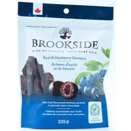 Picture of BROOKSIDE DARK CHOCOLATE ACAI BLUEBERRY - POUCH 235GR