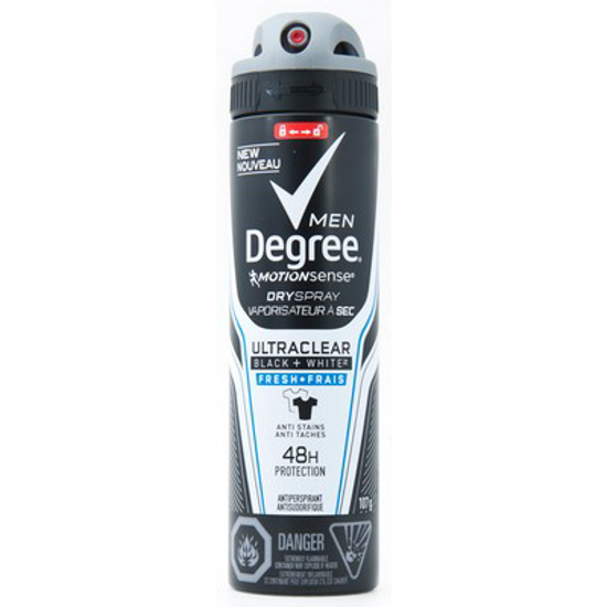 Picture of DEGREE FOR MEN BLACK + WHITE ANTIPERSPIRANT - FRESH 107GR