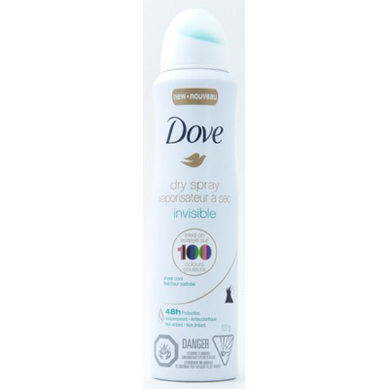 Picture of DOVE INVISIBLE SHEER COOL DRY SPRAY 107GR