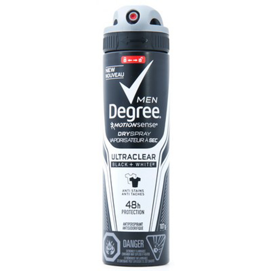 Picture of DEGREE FOR MEN BLACK + WHITE ANTIPERSPIRANT 107GR