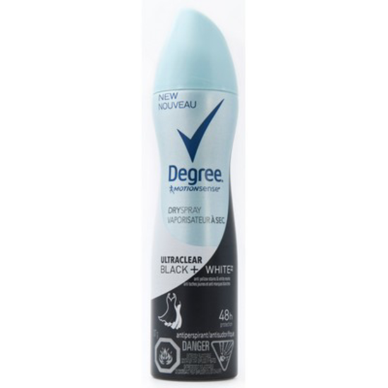 Picture of DEGREE FOR WOMEN BLACK + WHITE ANTIPERSPIRANT 107GR