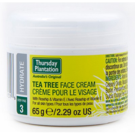 Picture of THURSDAY PLANTATION FACE CR TEA TREE/VIT E 65G