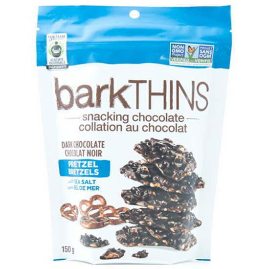 Picture of BARKTHINS DARK CHOCOLATE - PRETZEL 150GR